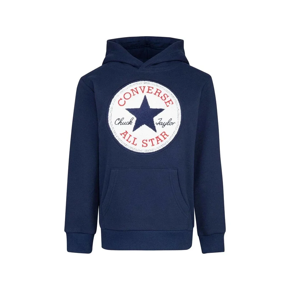 Converse Boys Chuck Patch Fleece Hoodie Obsidian 4